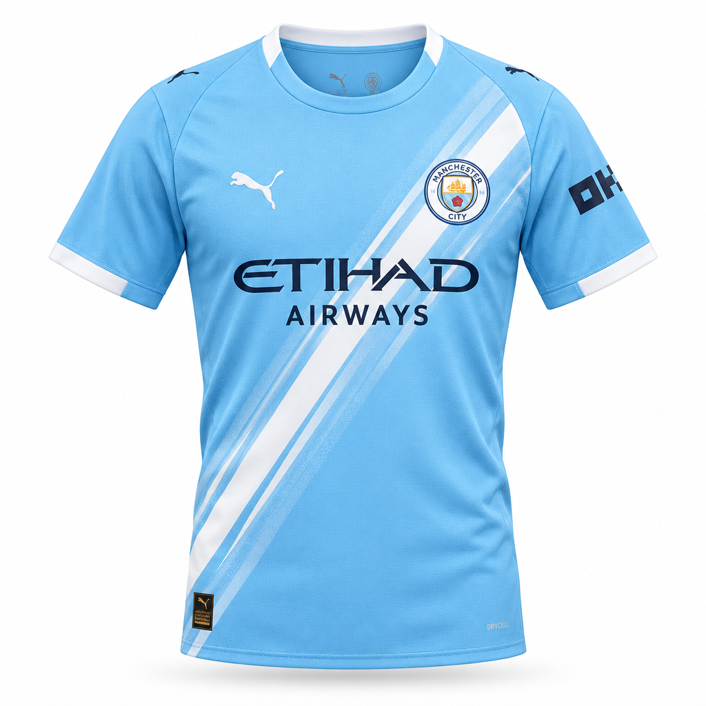 Manchester City Home 25/26 Fan Edition jersey front view