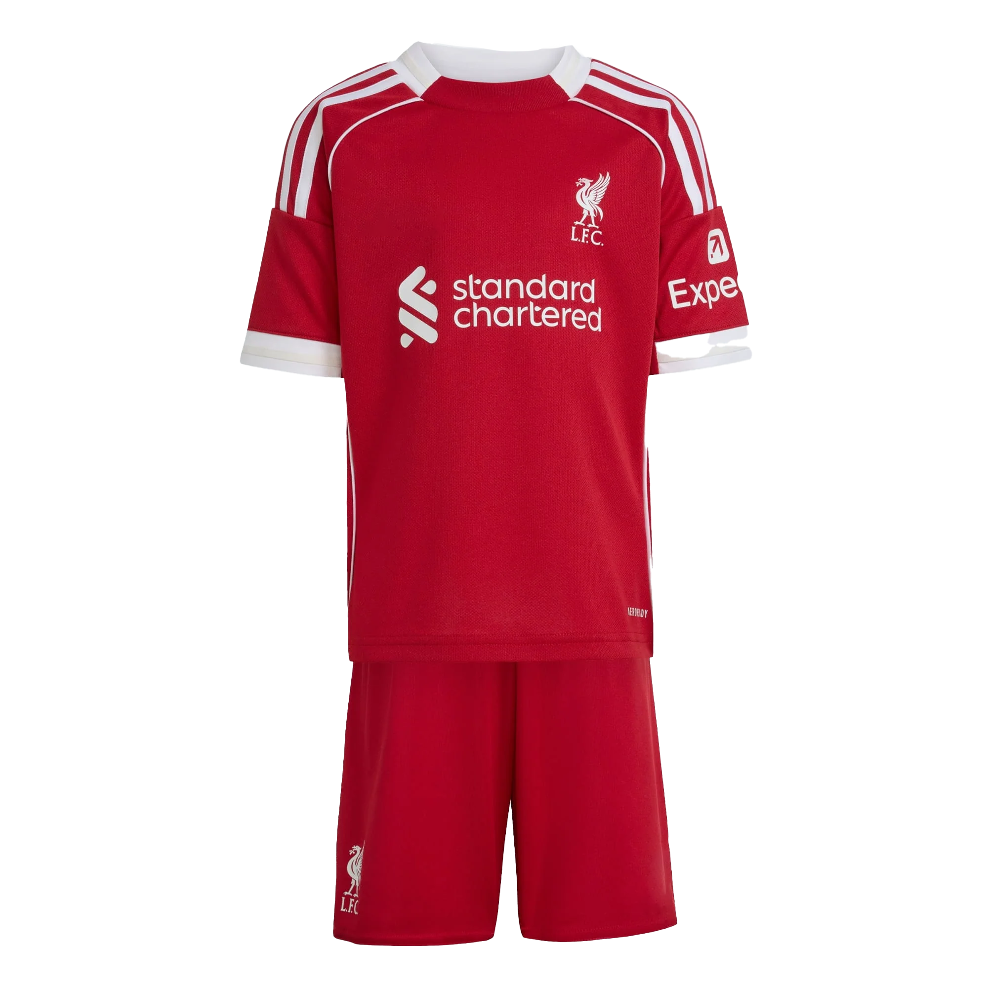 Liverpool Home 25/26 kids worn by model