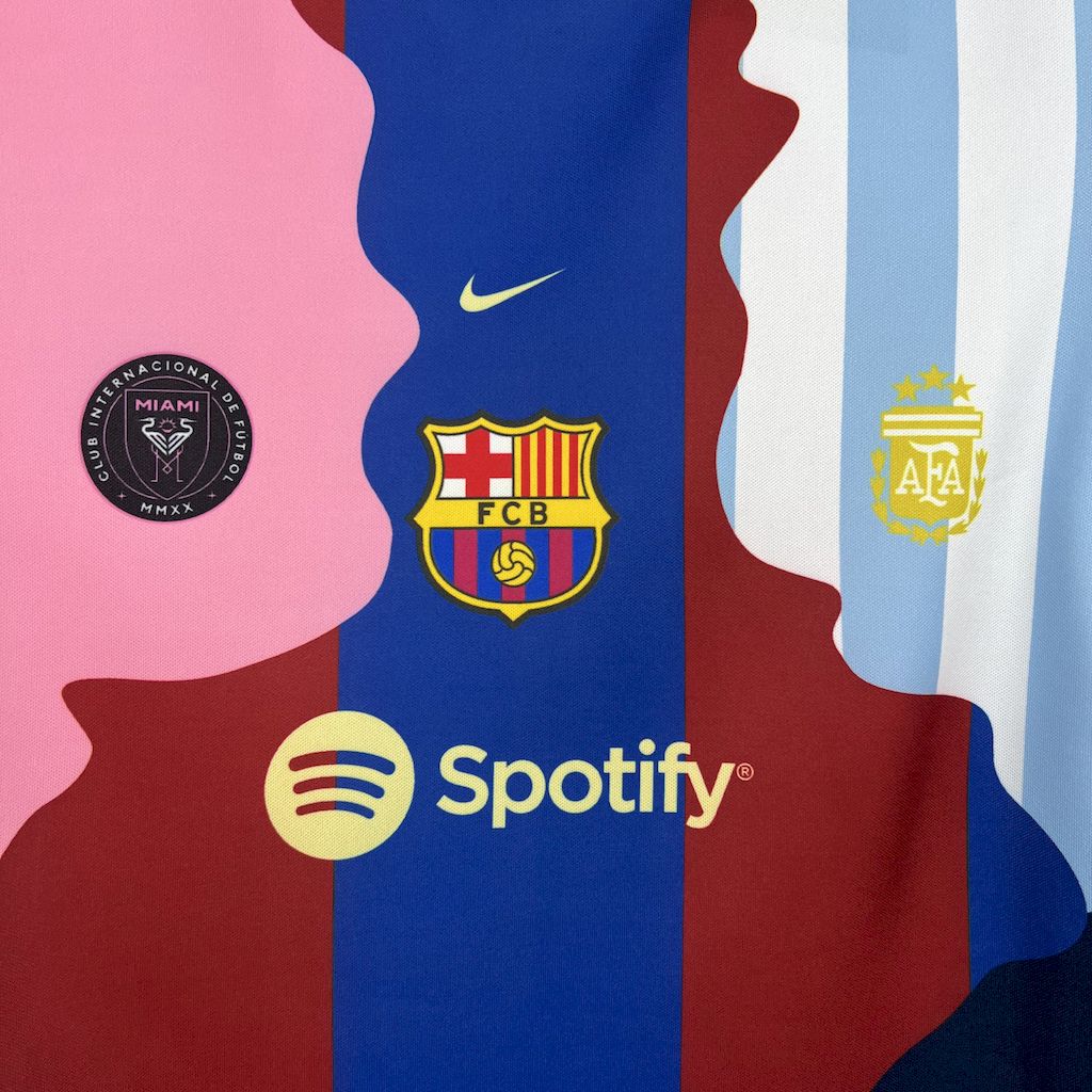 Messi all teams kids football kit breathable fabric detail