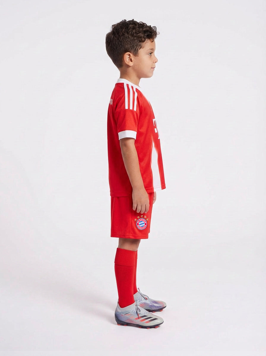 Bayern Munich Home 25/26 kids jersey and shorts premium quality