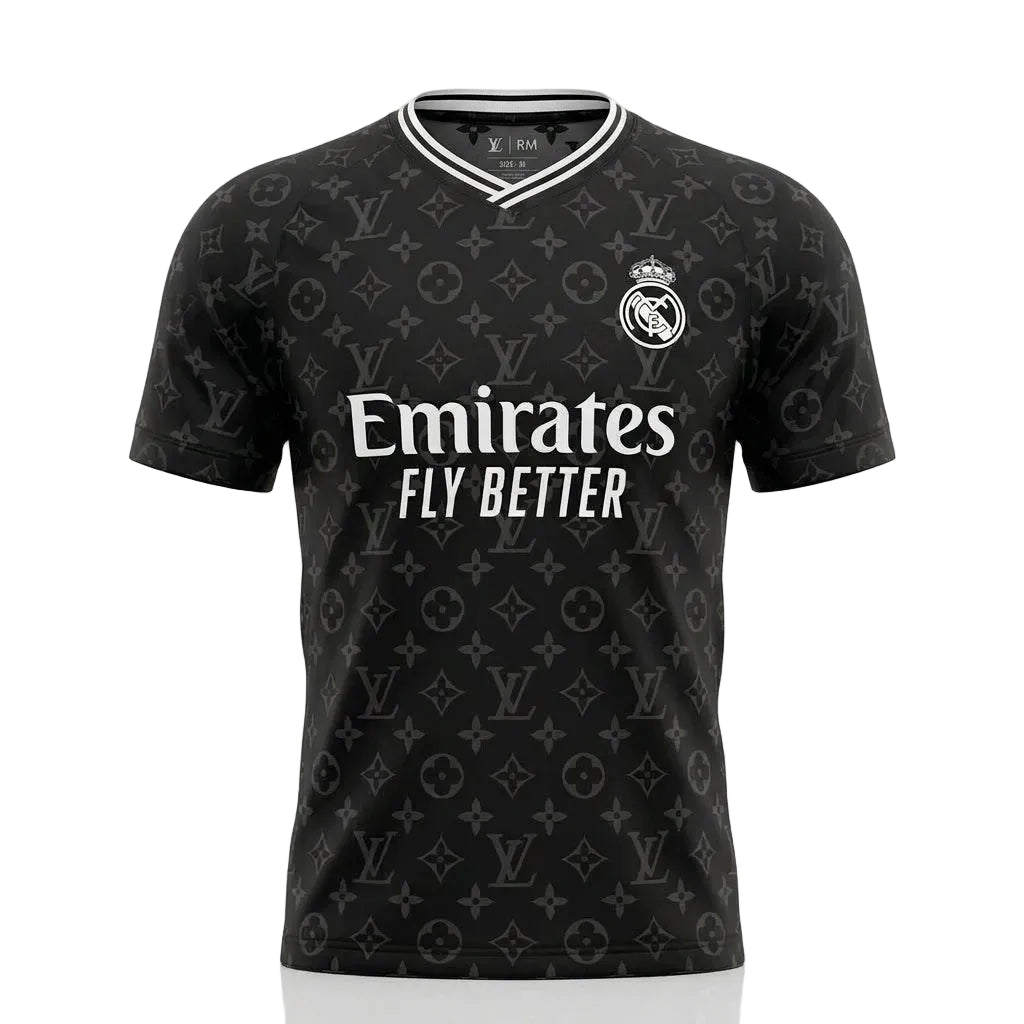 Real Madrid x Louis Vuitton Black Player Edition Jersey