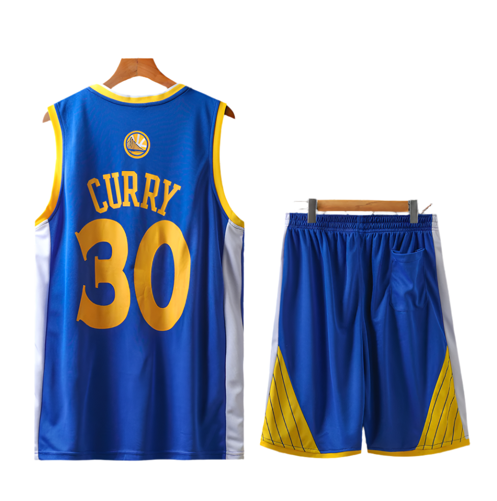 Steph Curry Golden State Warriors kids basketball jersey shorts and socks