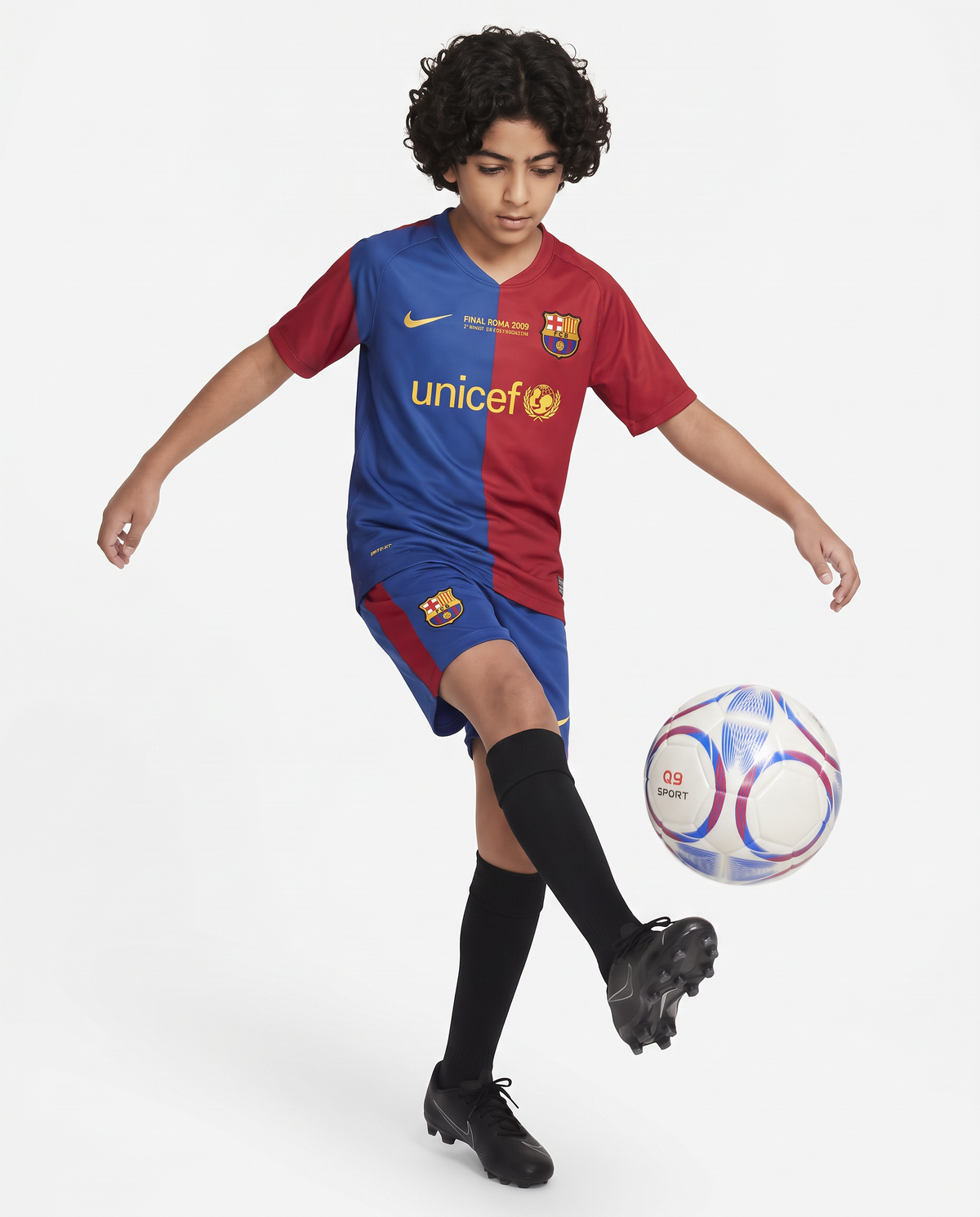 Barcelona Home 08/09 Kids Retro Kit
