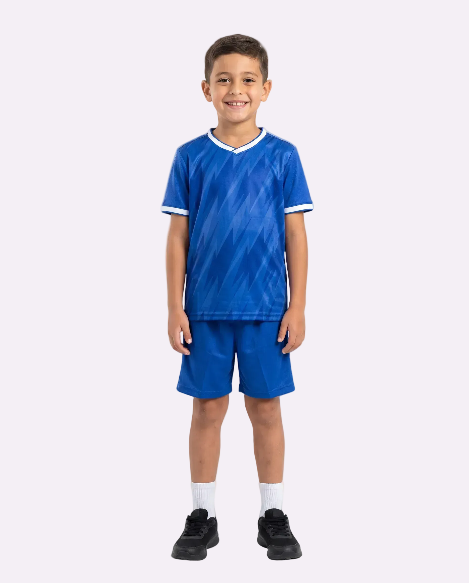 Blue Football Kids Kit (T-Shirt + Shorts) by Q9 Sport – product image 1