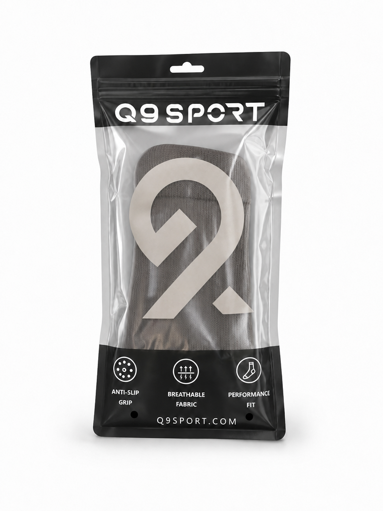 Q9 Sport Anti-Slip Kids Socks - Grey #Color_Grey