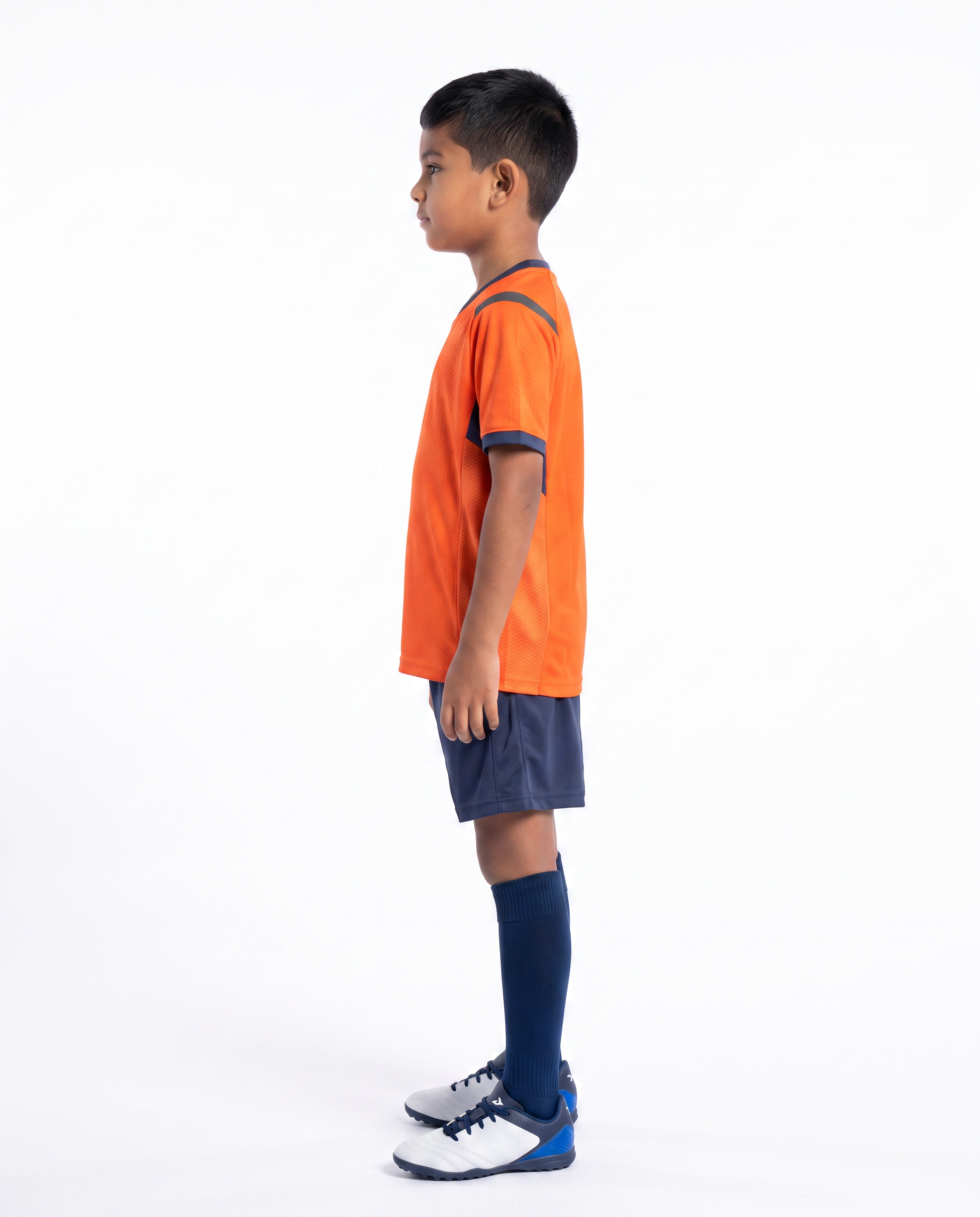 Orange Football Kids Kit (T-Shirt + Shorts) by Q9 Sport – product image 2