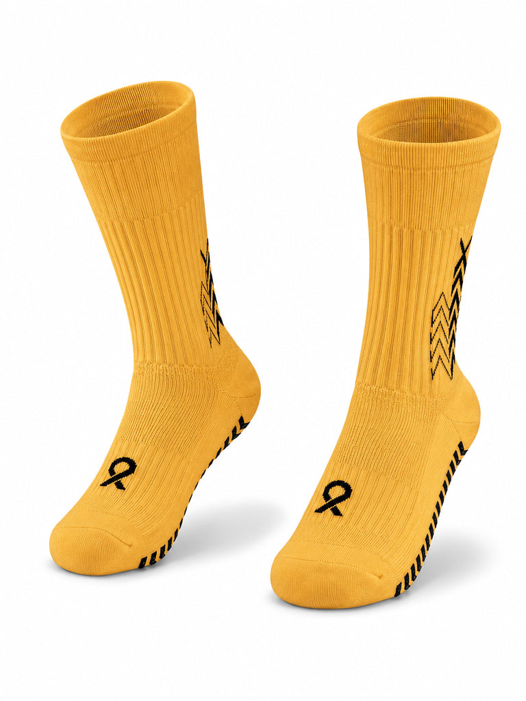Q9 Sport Anti-Slip Kids Socks - Orange #Color_Orange