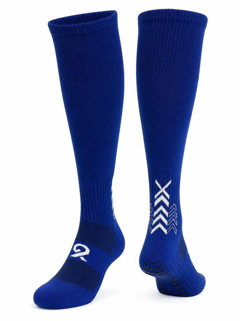 Q9 Sport Anti-Slip Kids Socks - Dark Blue #Color_Dark Blue
