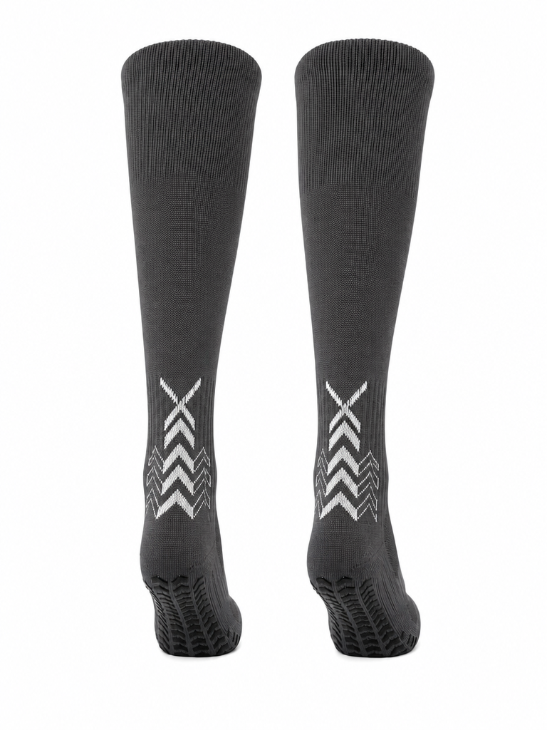 Q9 Sport Anti-Slip Kids Socks - Grey #Color_Grey