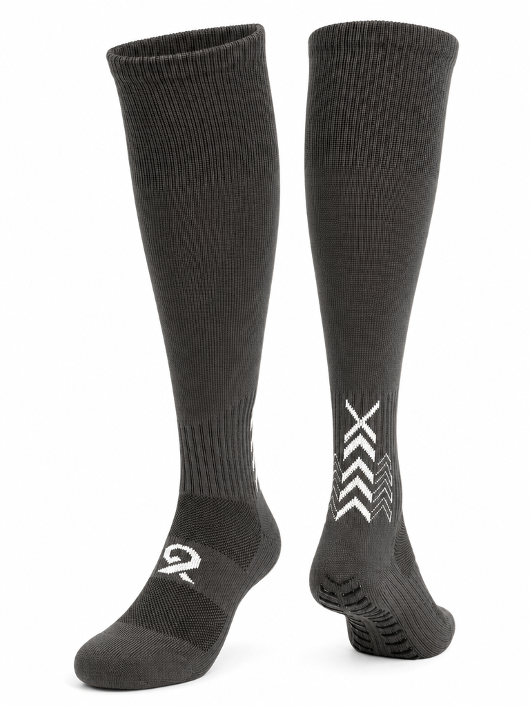 Q9 Sport Anti-Slip Kids Socks - Grey #Color_Grey