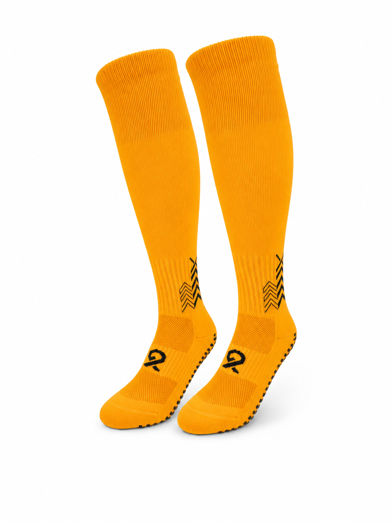 Q9 Sport Anti-Slip Kids Socks - Orange #Color_Orange