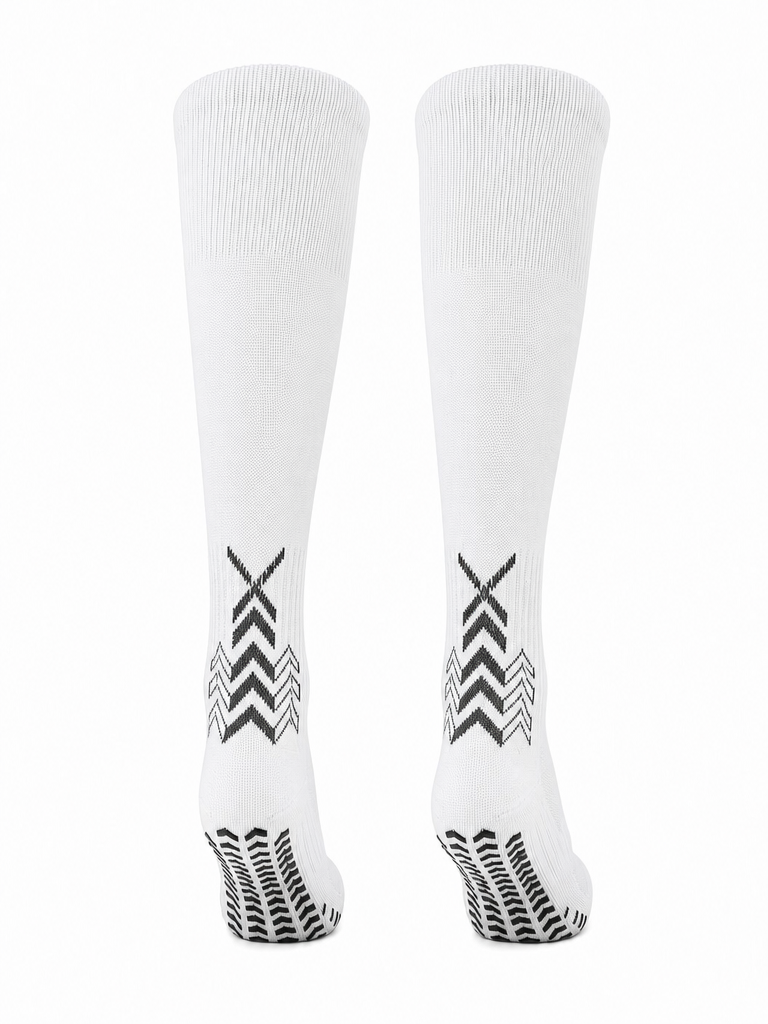 Q9 Sport Anti-Slip Kids Socks - White #Color_White