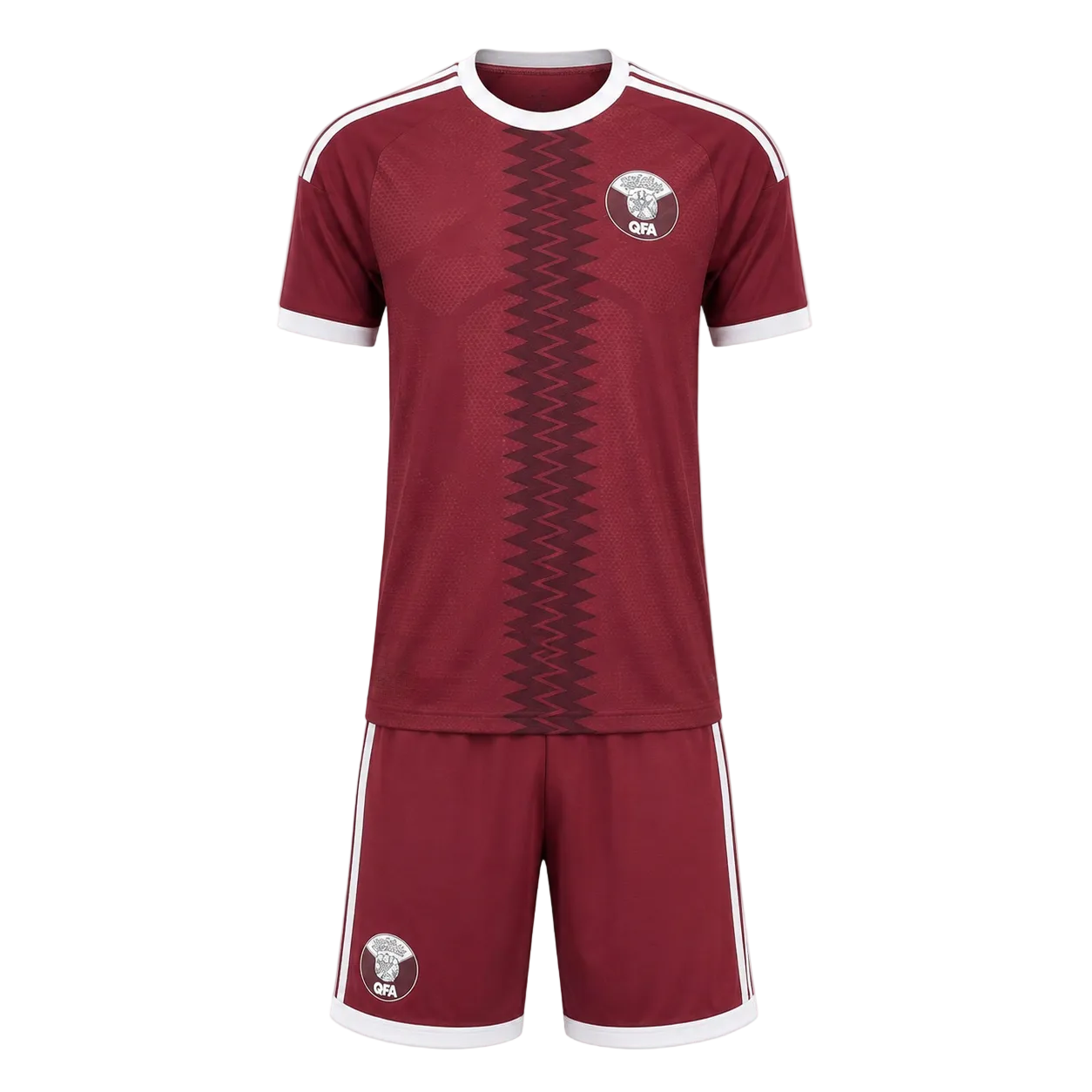 طقم قطر الاساسي كامل تيشيرت و شورت