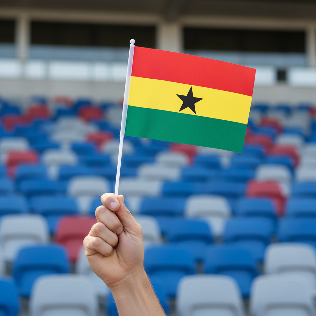 Ghana Handheld Flag