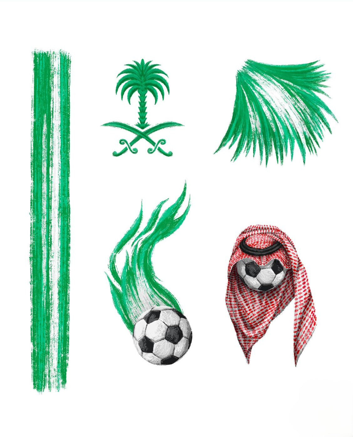 SAUDI ARABIA CHEER STICKER