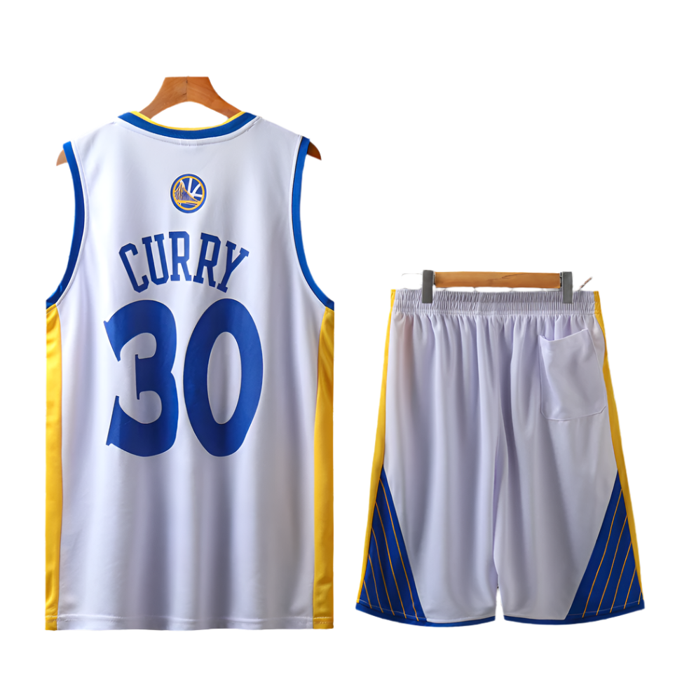 Stephen Curry Golden State Warriors kids basketball jersey shorts and socks