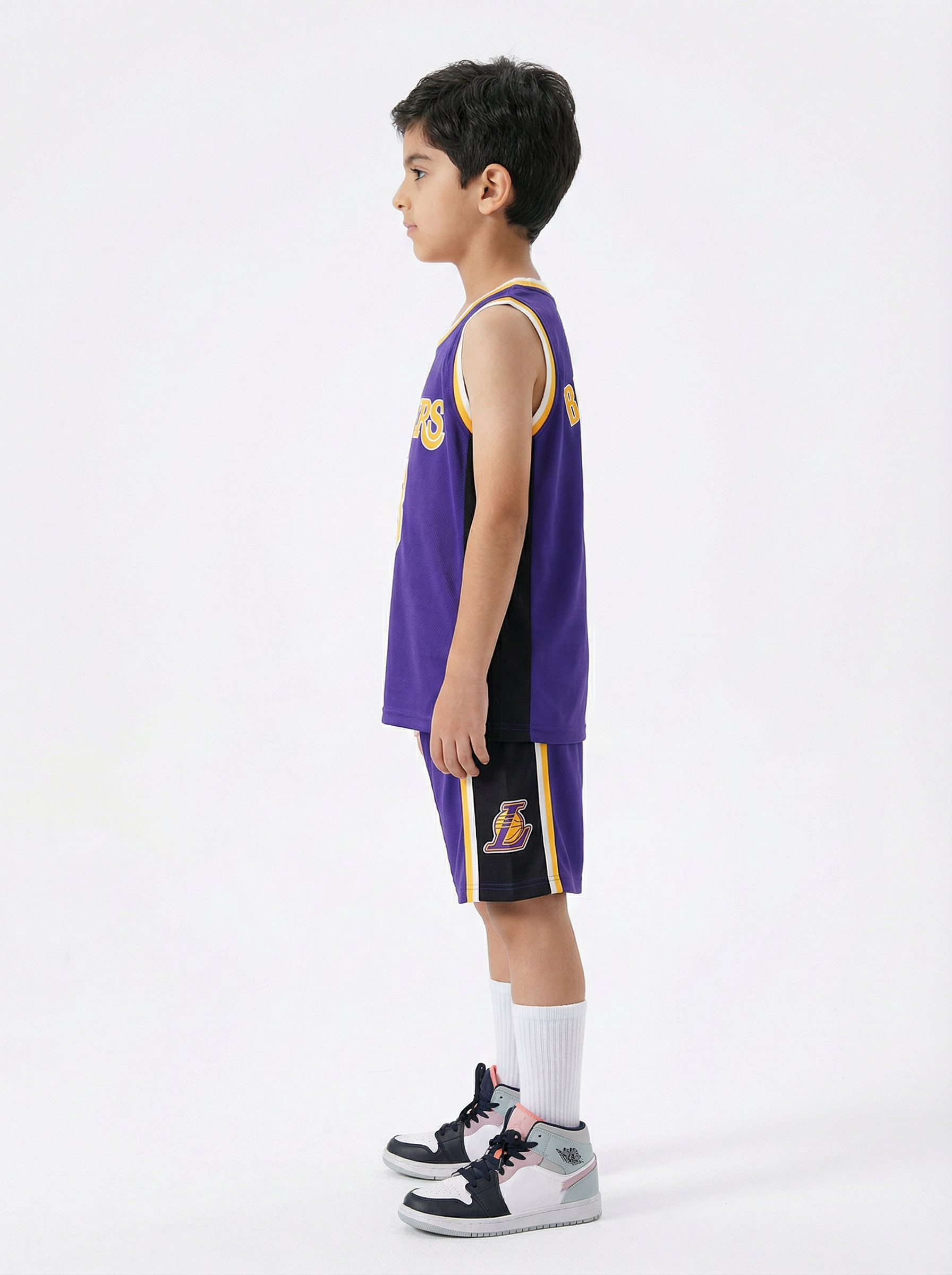 Kobe Bryant Los Angeles Lakers kids set with socks number 8 back view