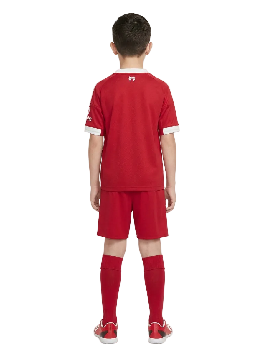 Liverpool Home 25/26 kids complete football outfit