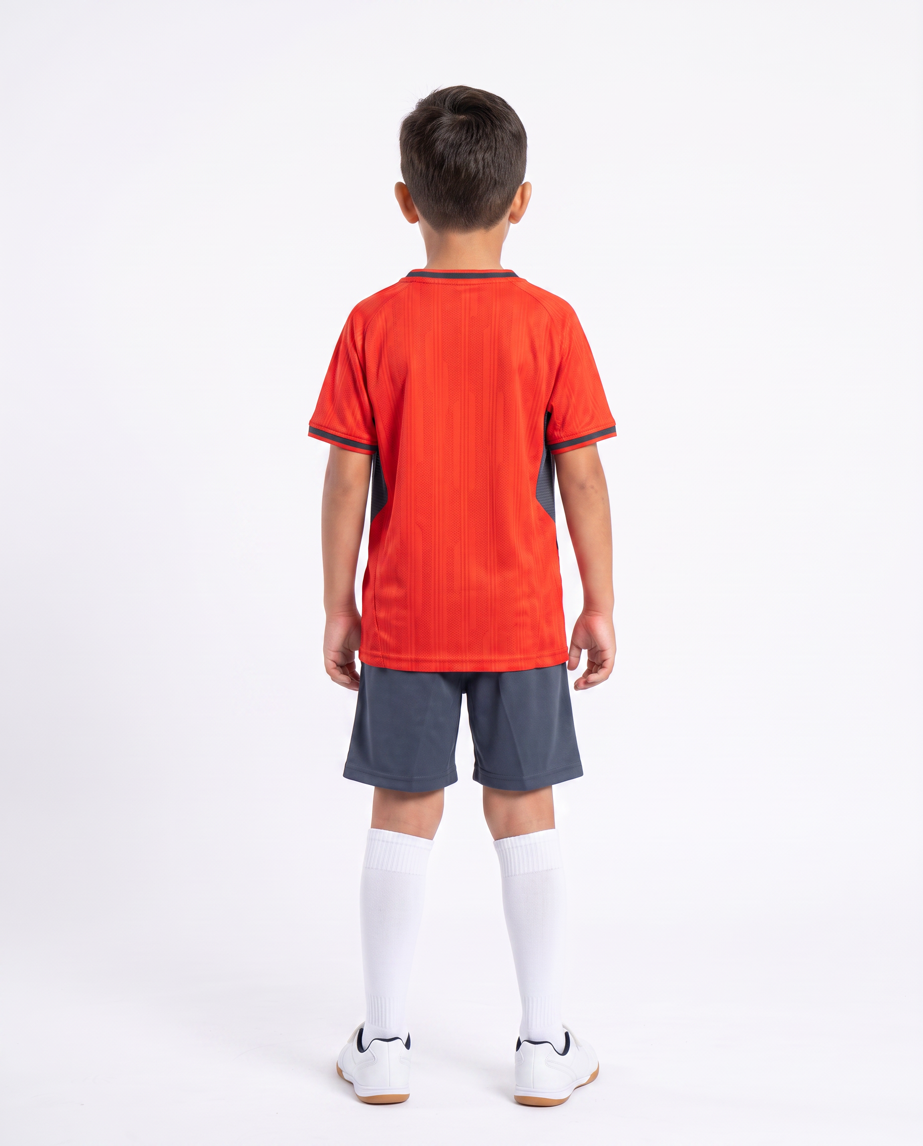 Black & Red Football Kids Kit (T-Shirt + Shorts)