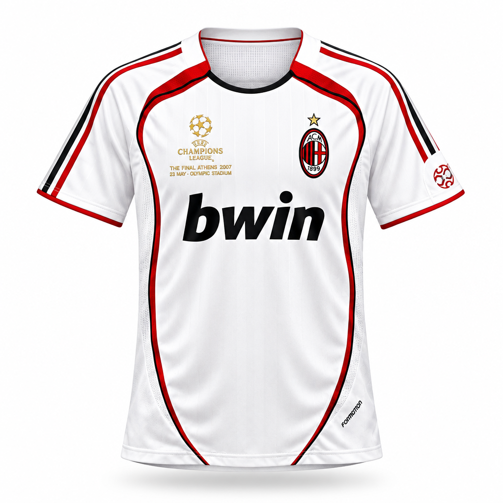 AC Milan Away 06/07 Retro Fan Edition Jersey white
