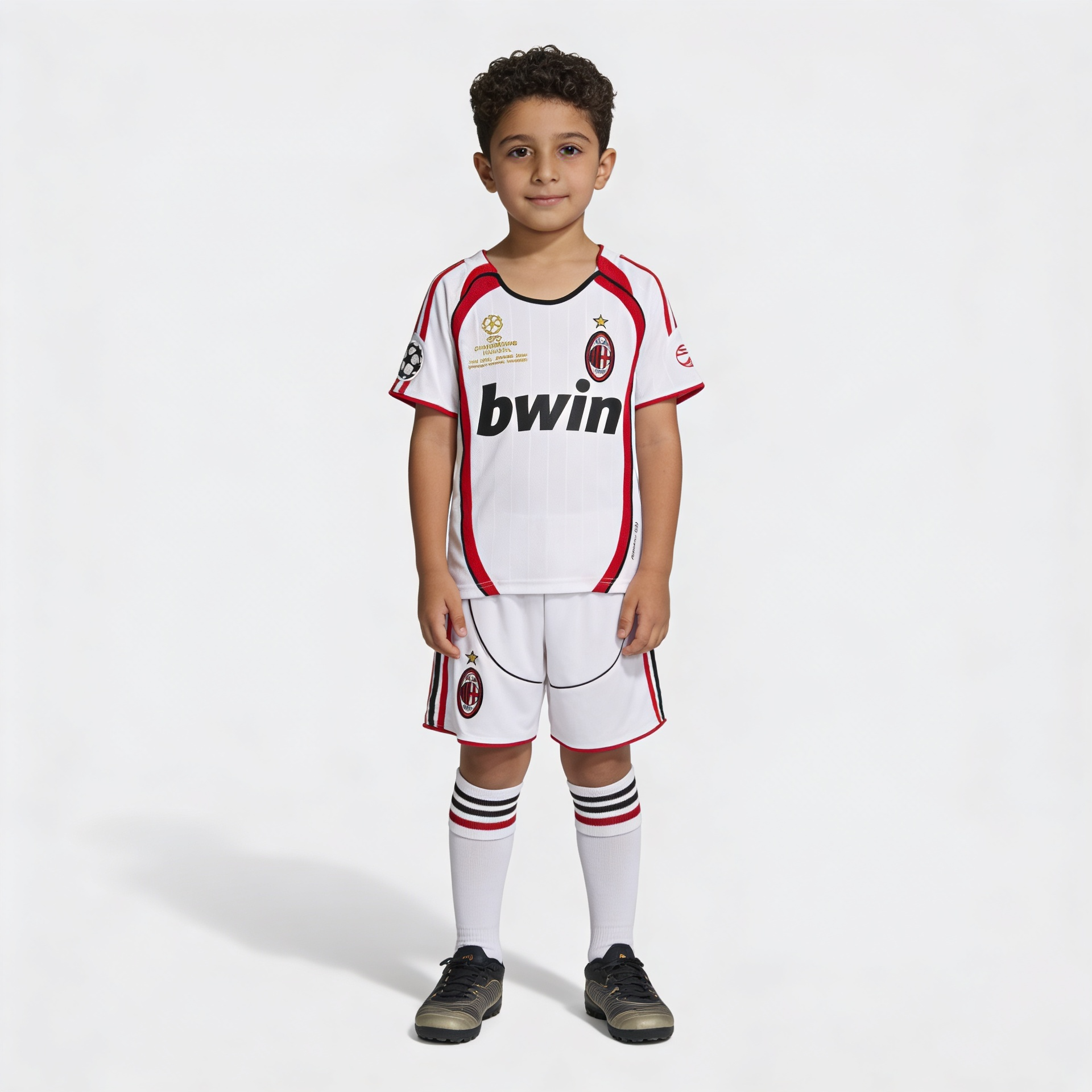 AC Milan Away 06/07 Kids Kit with socks white football set