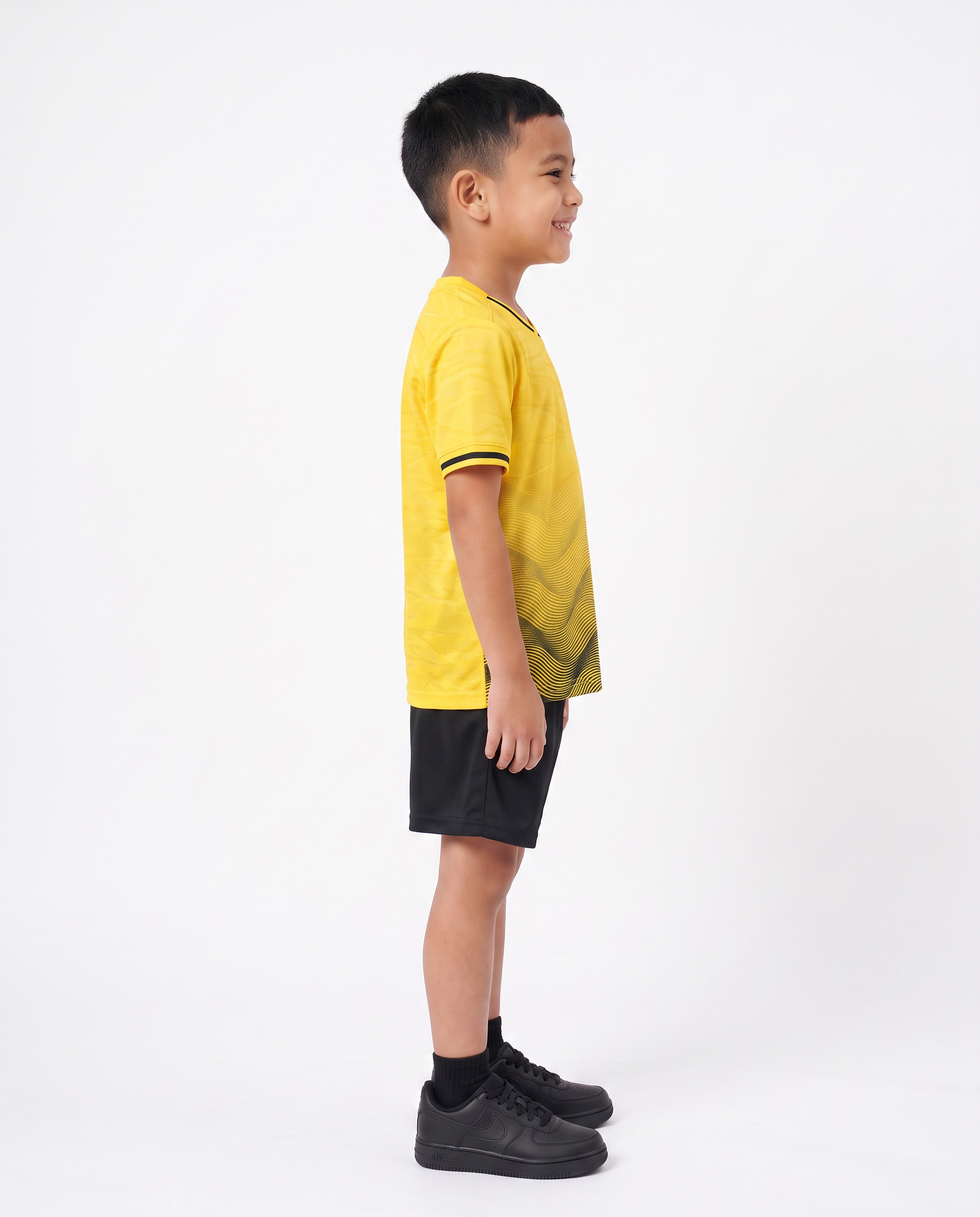 Yellow Football Kids Kit (T-Shirt + Shorts) by Q9 Sport – product image 4