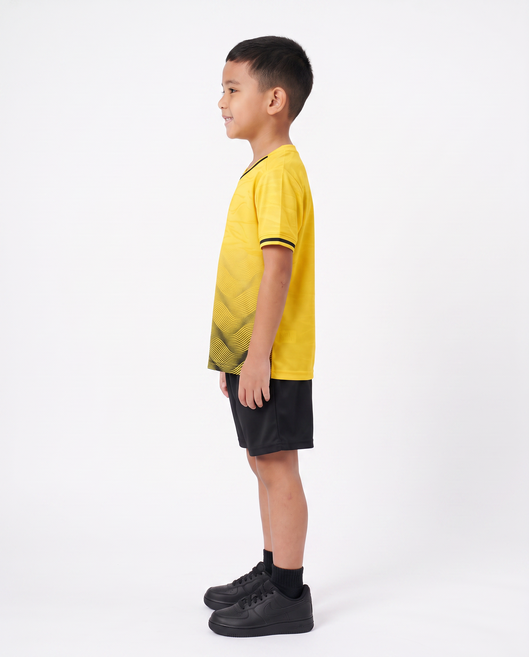 Yellow Football Kids Kit (T-Shirt + Shorts) by Q9 Sport – product image 3