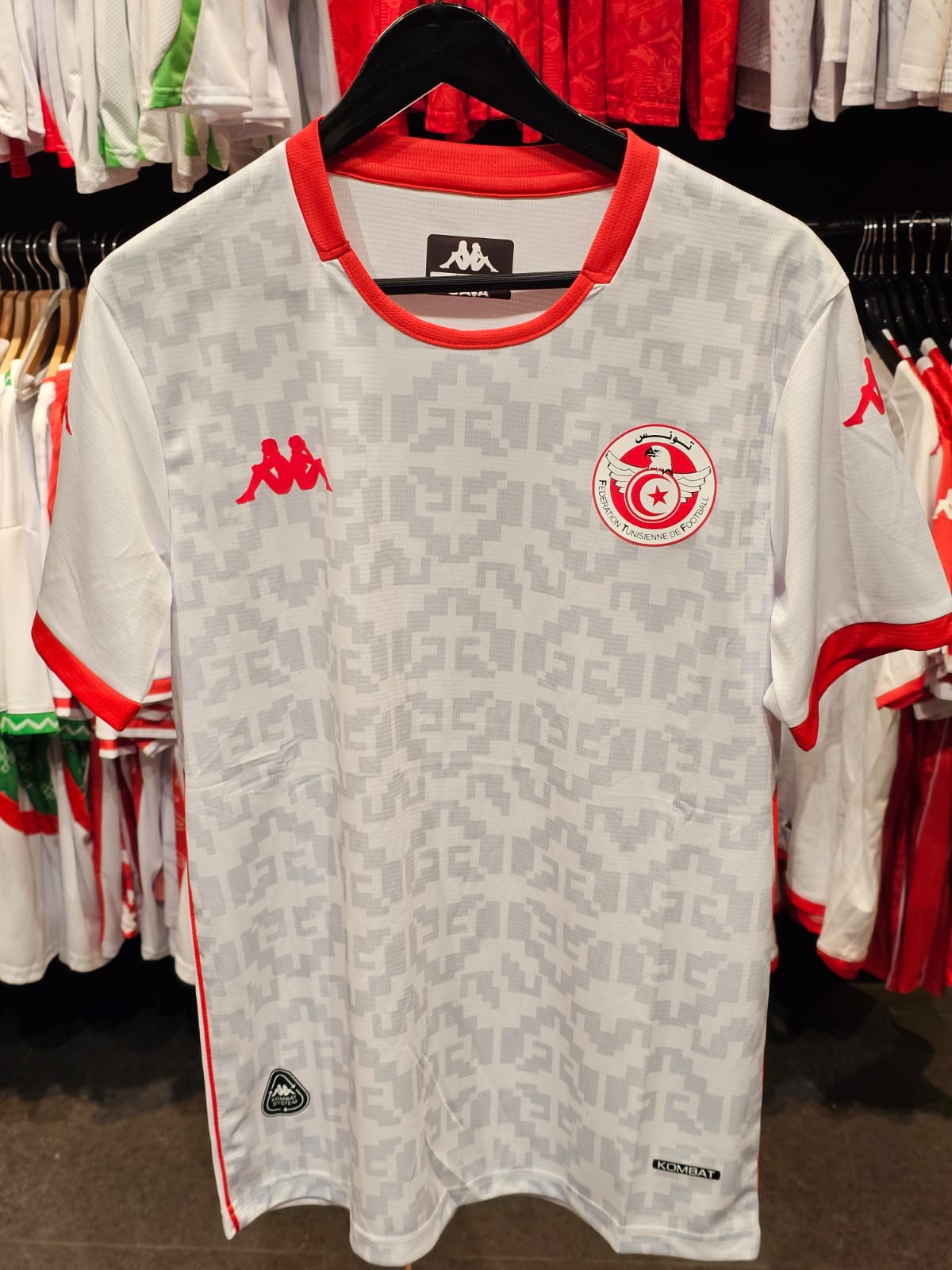 Tunisia Away 25/26 football jersey match style design