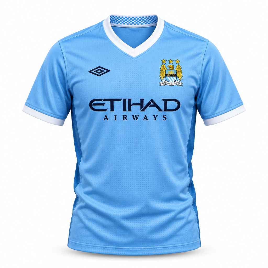 Manchester City Home 11/12 Retro Jersey