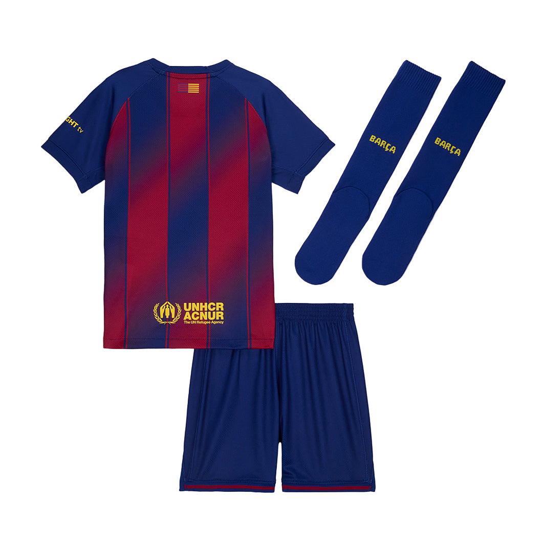 Barcelona Home 25/26 Kids Kit with Socks