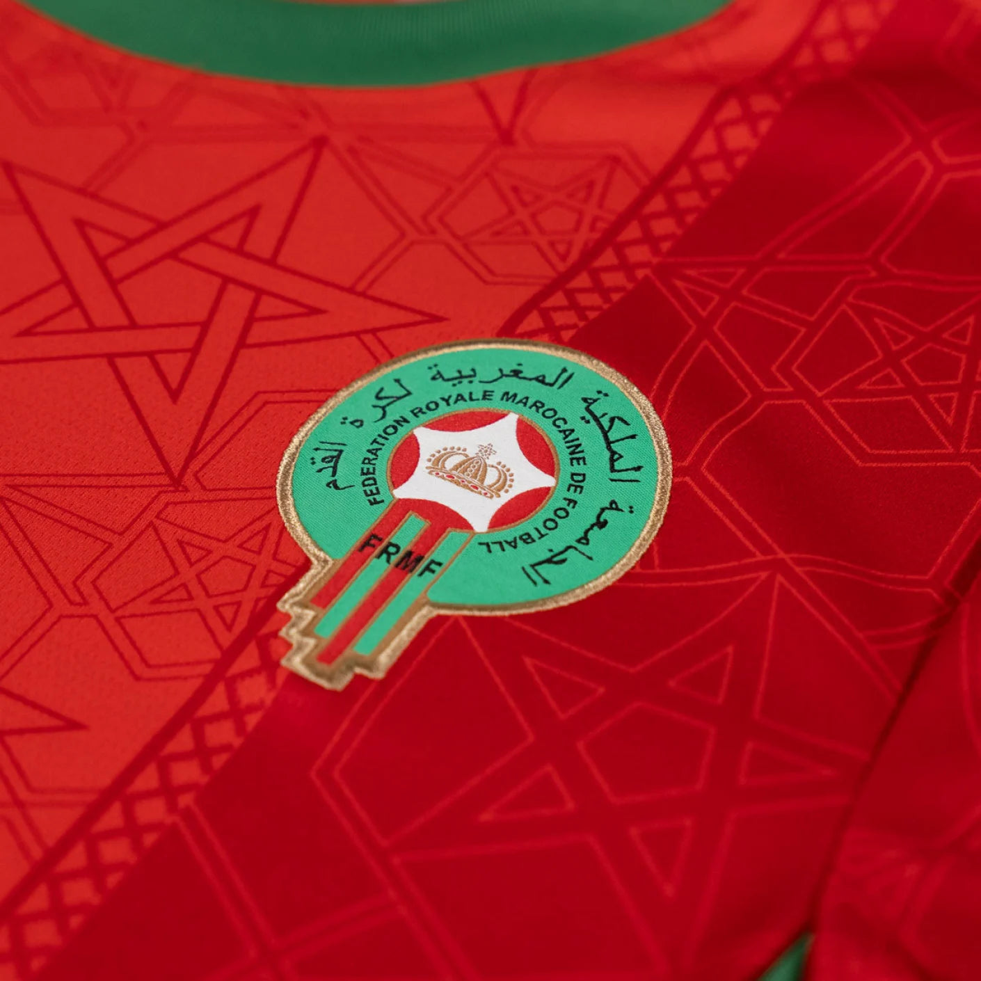 Morocco Home 24/25 football jersey breathable fabric detail