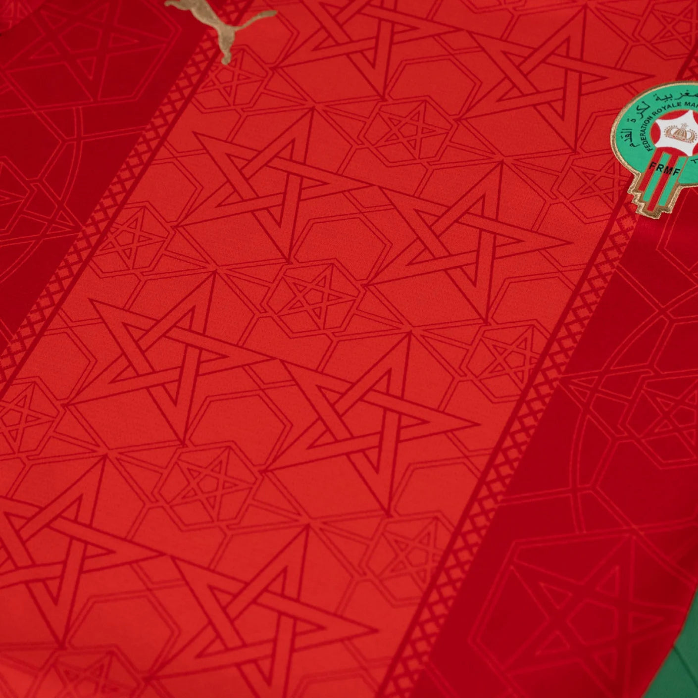 Morocco Home 24/25 football jersey worn by model
