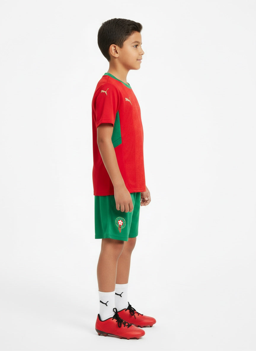 Morocco Home 24/25 kids jersey and shorts premium quality