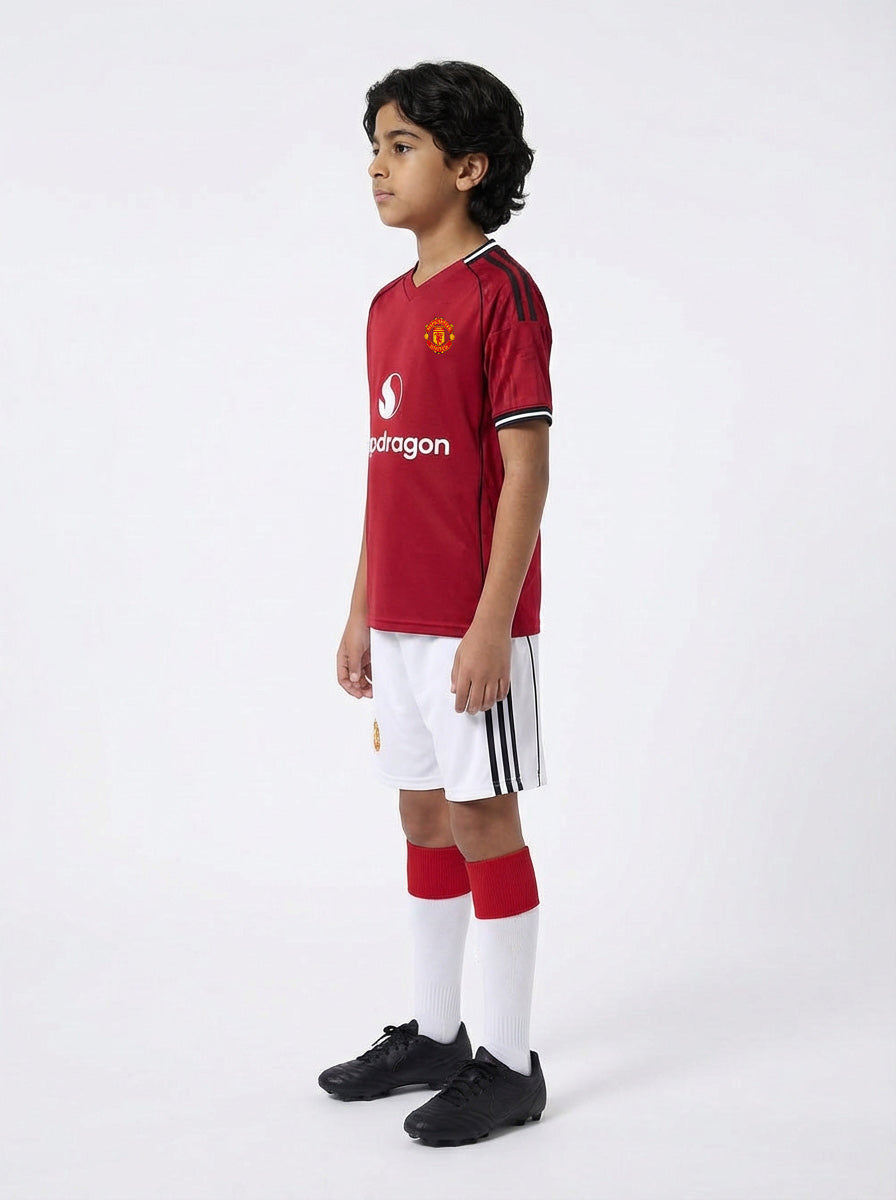 Manchester United Home 25/26 full set jersey and shorts premium quality