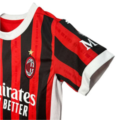 Ac Milan Home 24/25 For Kids With Socks Without Logo