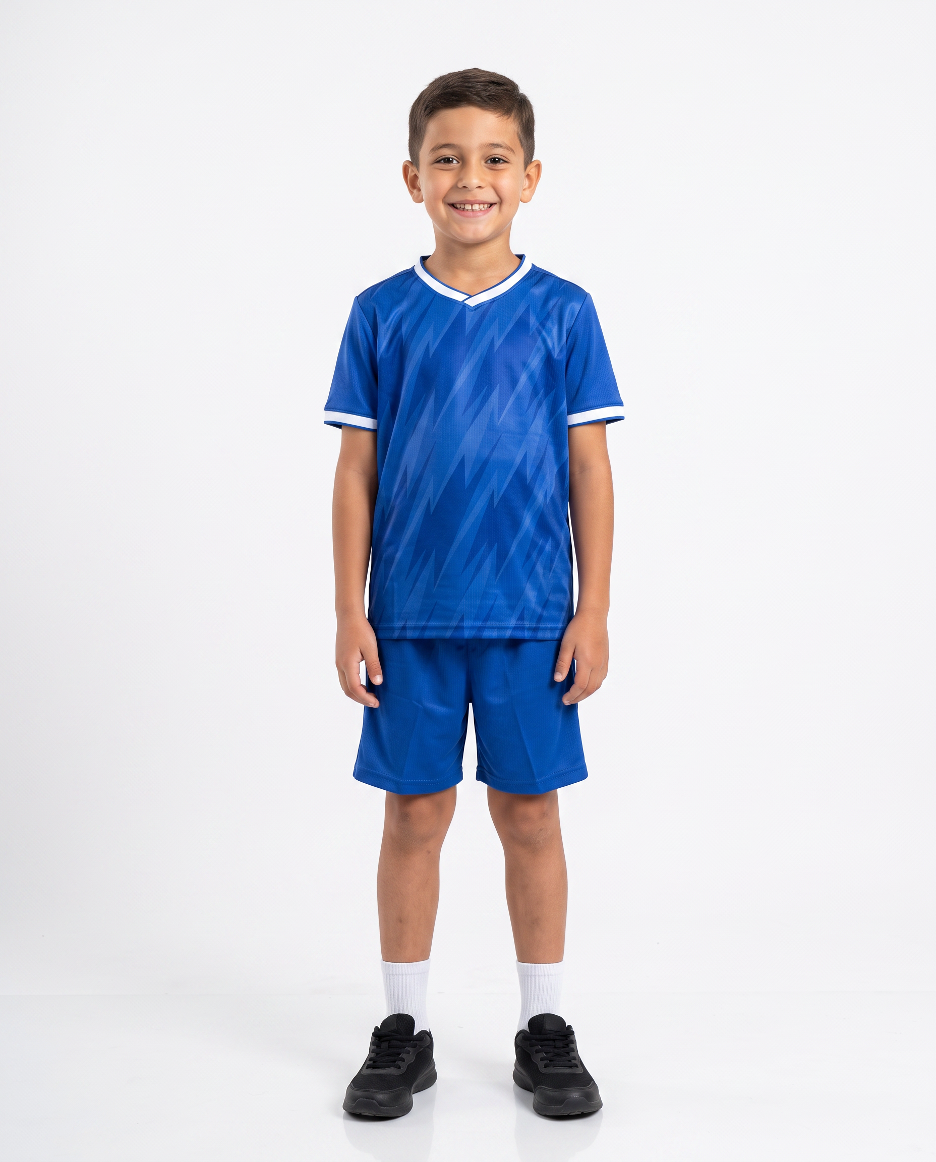 Blue Football Kids Kit (T-Shirt + Shorts) by Q9 Sport – product image 1
