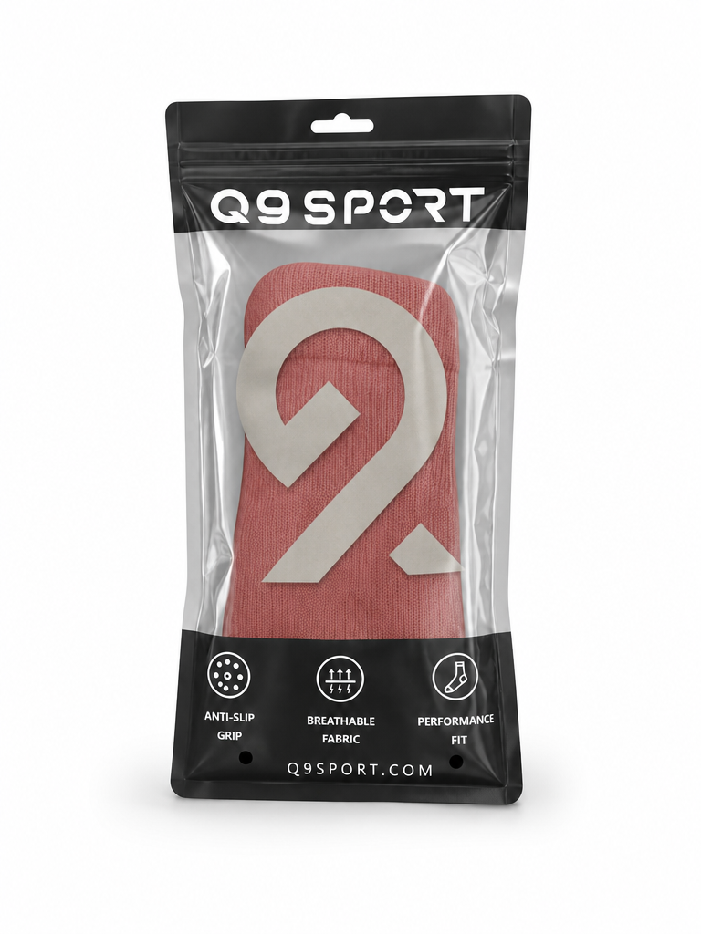 Q9 Sport Anti-Slip Kids Socks - Burgundy #Color_Burgundy