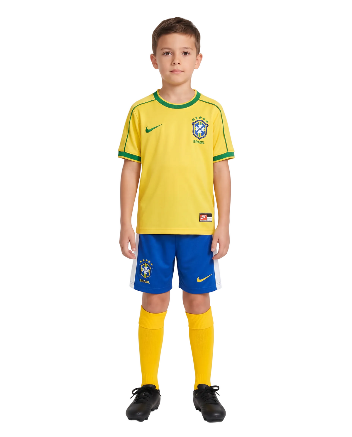 Brazil Home 98/99 Kids Retro Kit