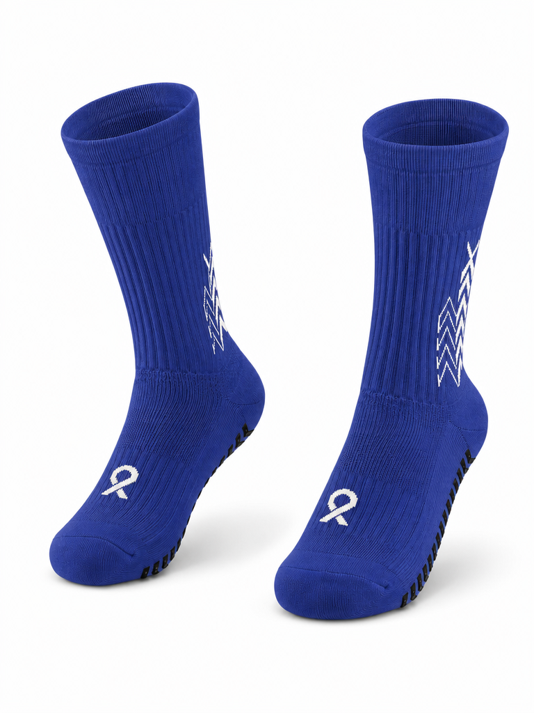 Q9 Sport Anti-Slip Kids Socks - Dark Blue #Color_Dark Blue