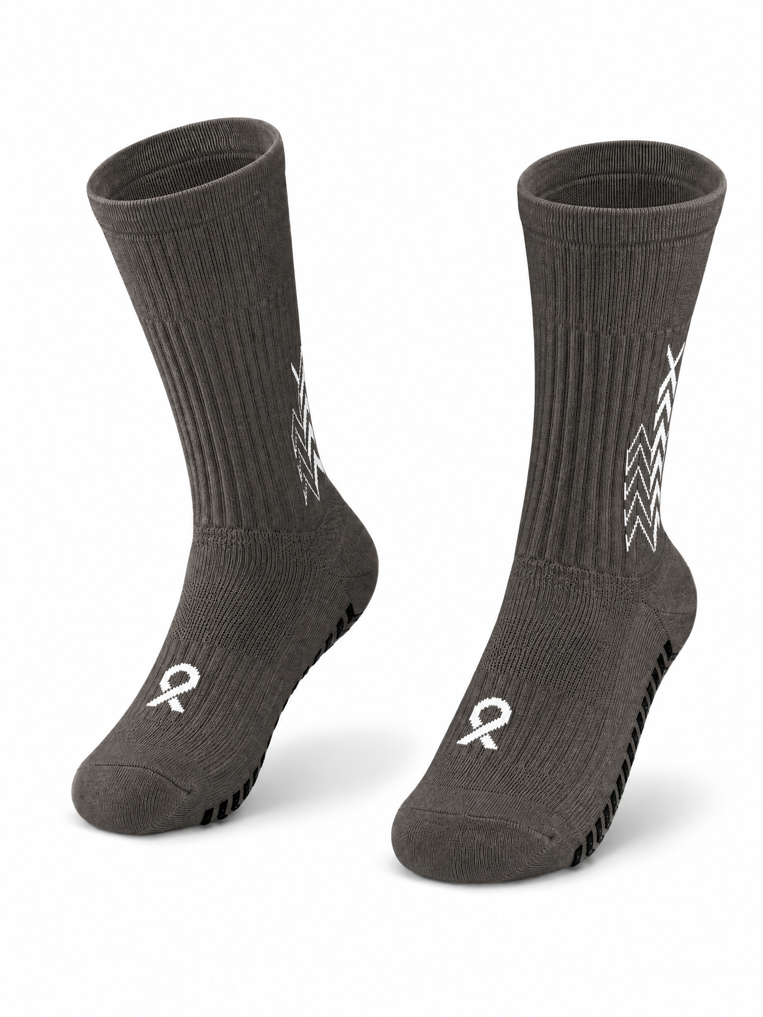 Q9 Sport Anti-Slip Kids Socks - Grey #Color_Grey