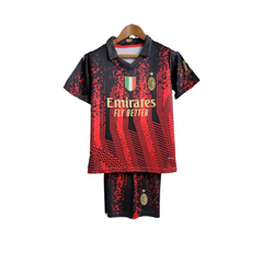 Ac Milan Away 23/24 For Kids With Socks Without Logo