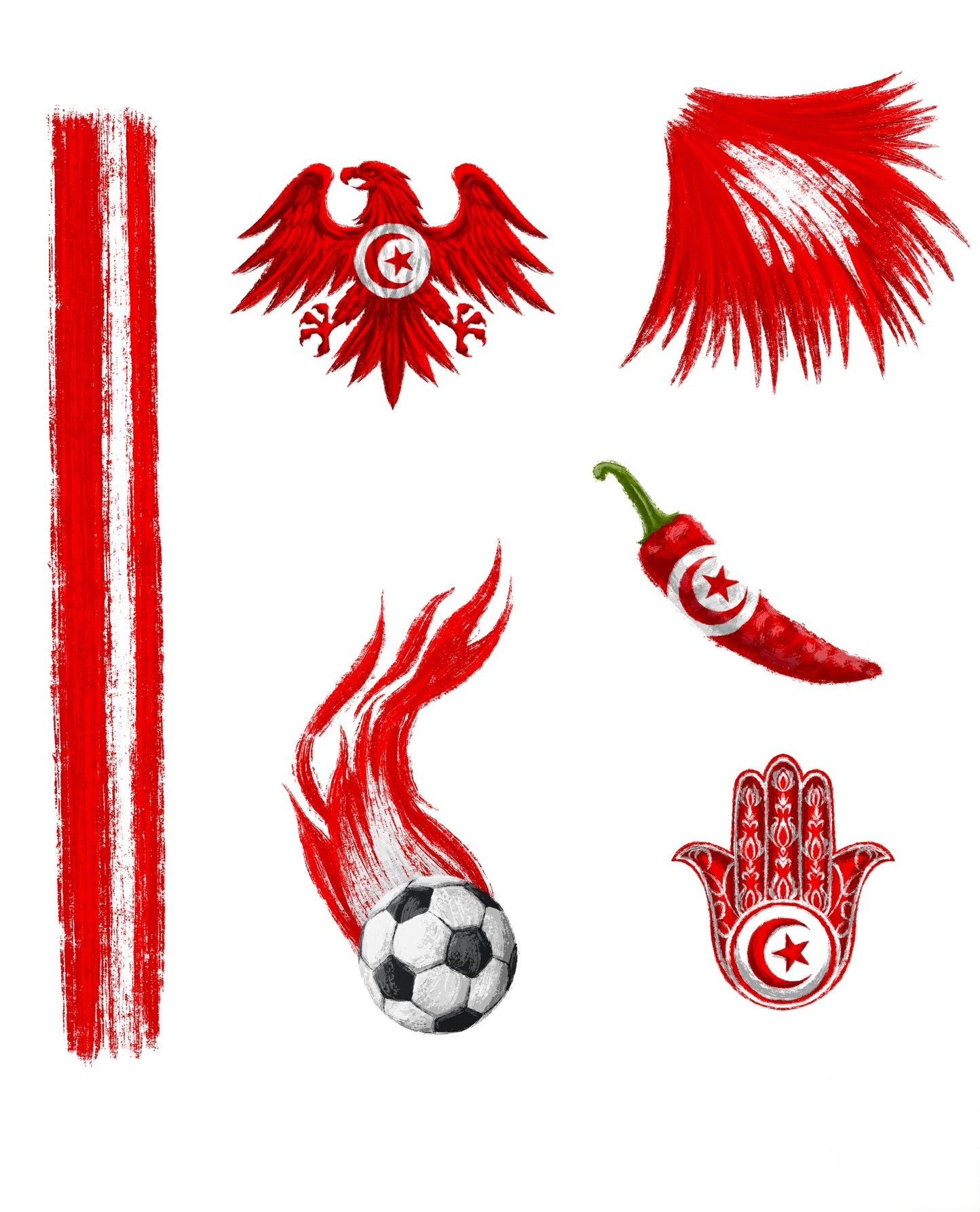 TUNISIA CHEER STICKER