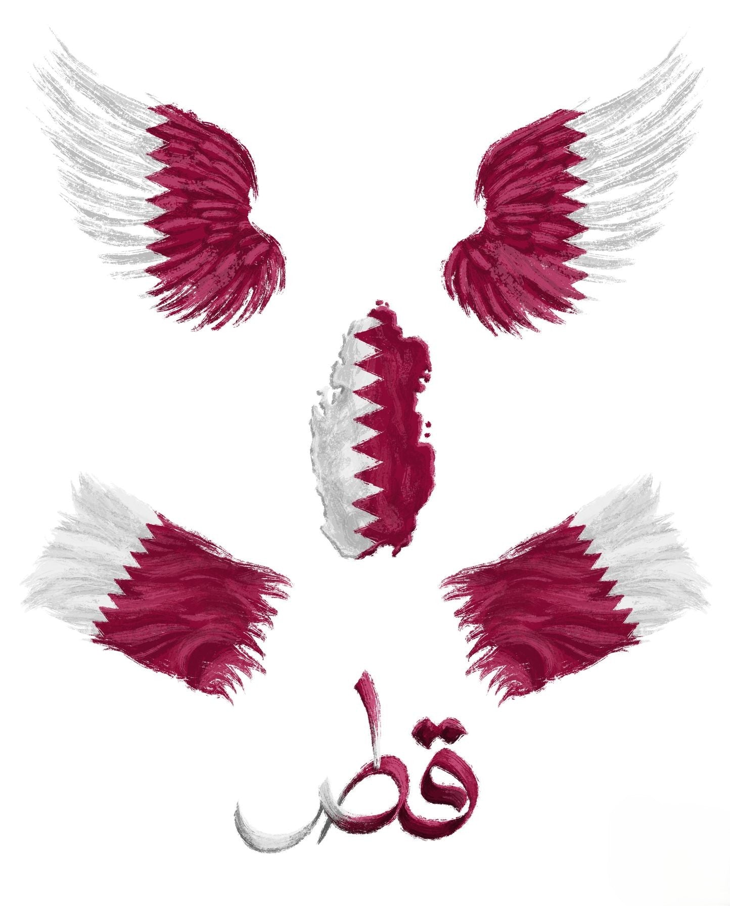 QATAR CHEER STICKER
