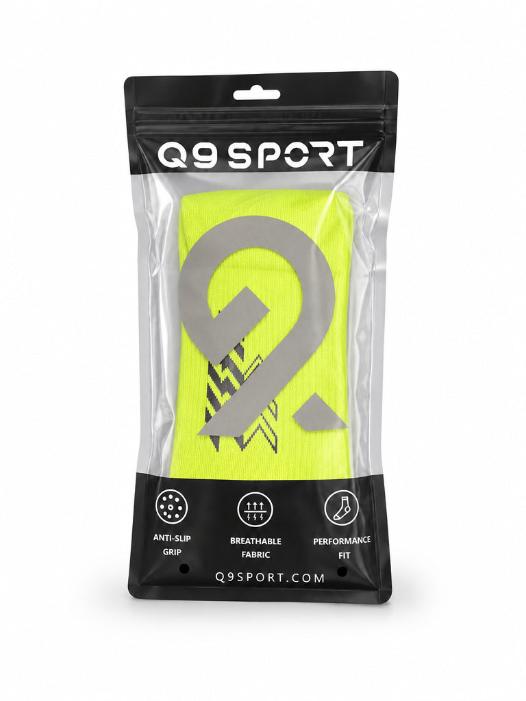 Q9 Sport Anti-Slip Kids Socks - Light Green #Color_Light Green