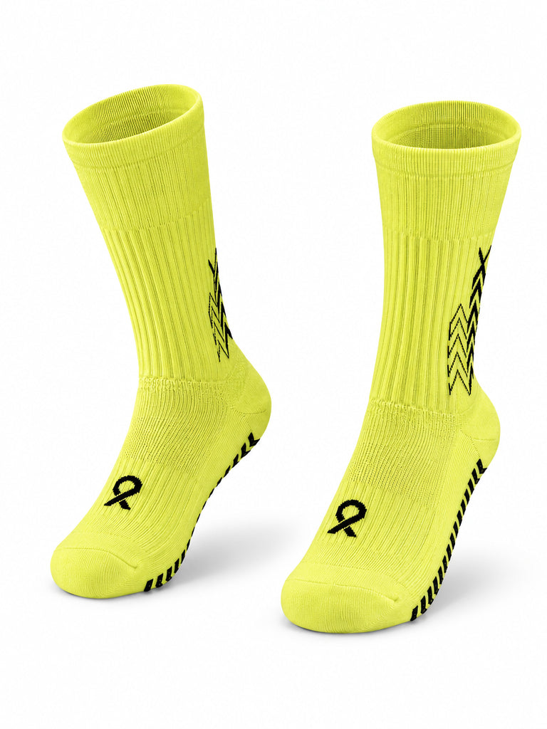 Q9 Sport Anti-Slip Kids Socks - Light Green #Color_Light Green