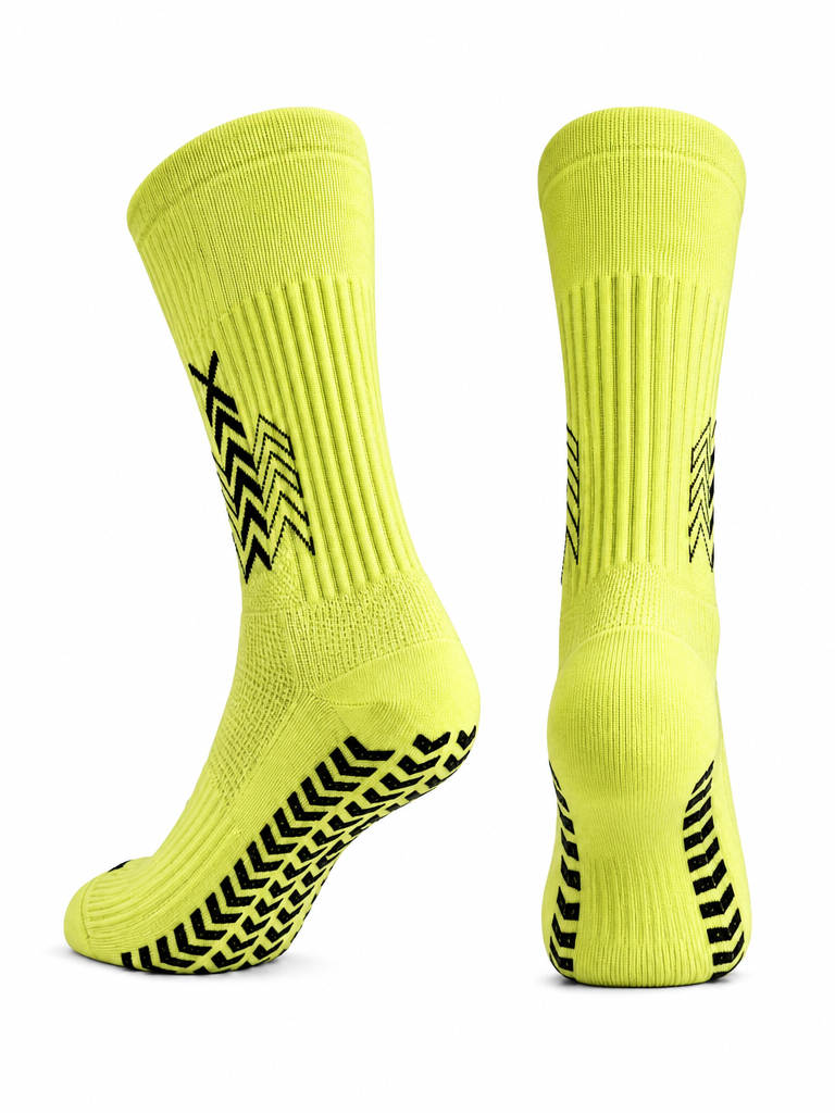 Q9 Sport Anti-Slip Kids Socks - Light Green #Color_Light Green