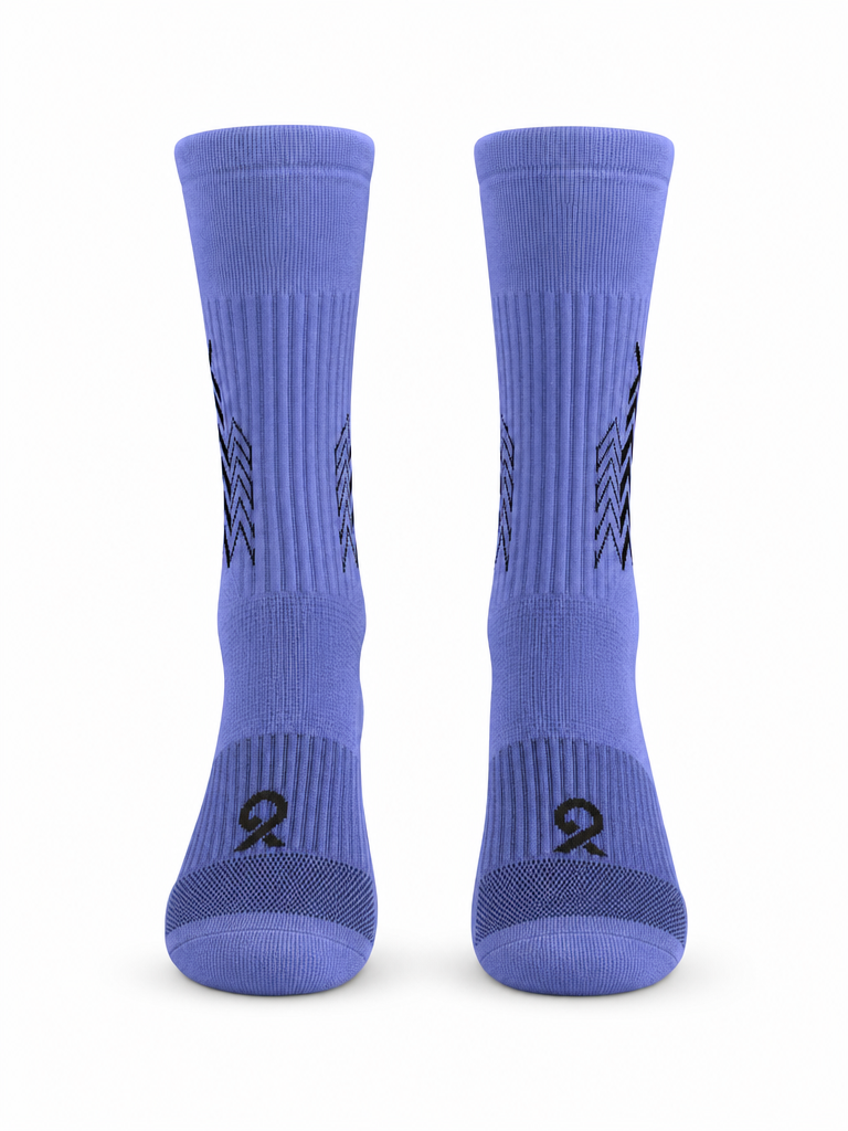 Q9 Sport Anti-Slip Kids Socks - Light Blue #Color_Light Blue