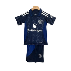 Manchester United Away 24/25 Kids Kit with Socks | Without Logo