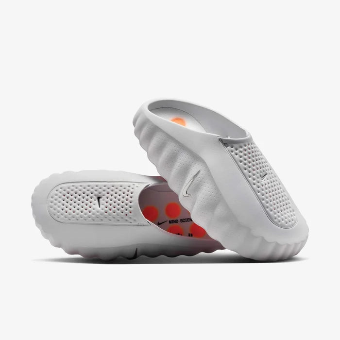 Nike Mind 001 Light Smoke Grey mule front view