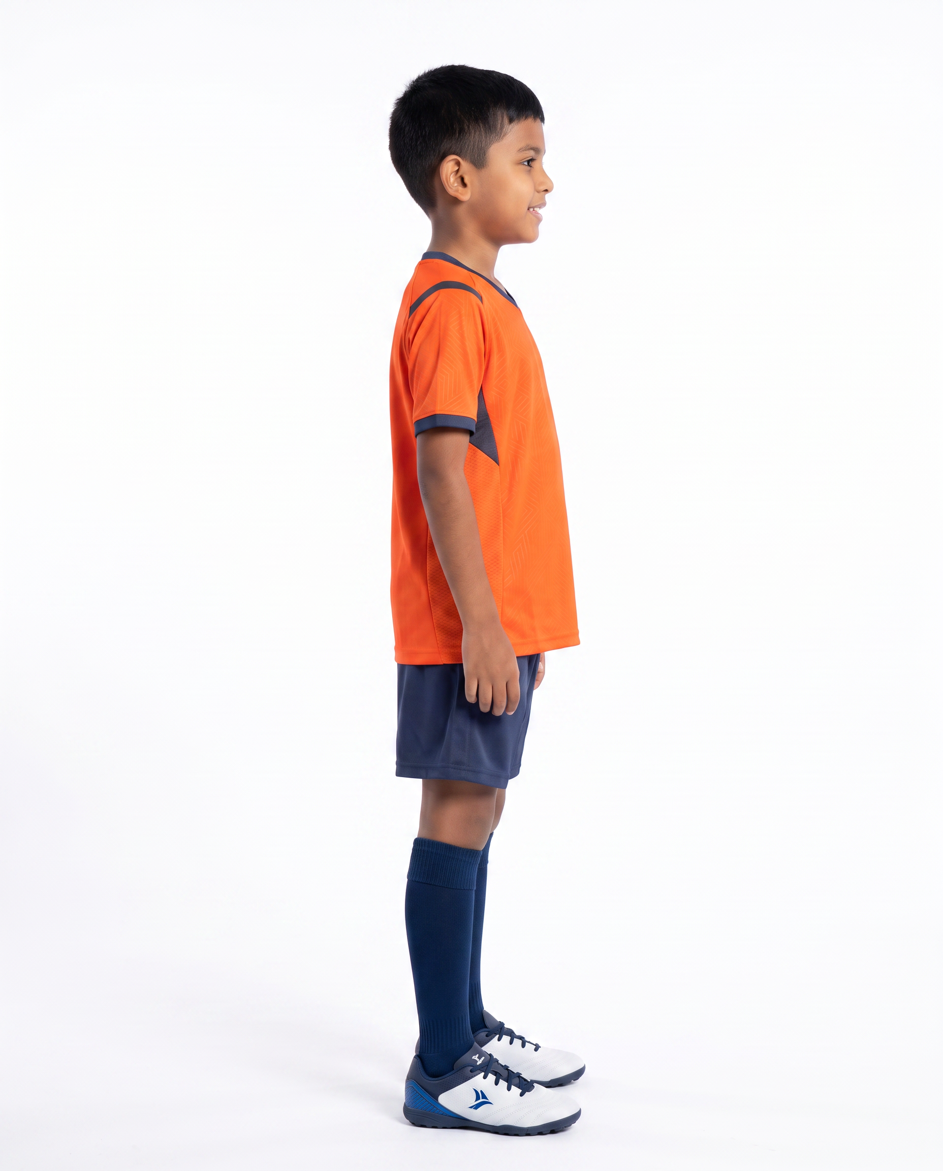 Orange Football Kids Kit (T-Shirt + Shorts) by Q9 Sport – product image 3